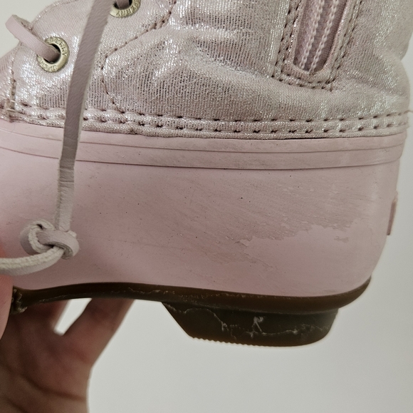 🩷S P E R R Y | Big Kids Saltwater Duck Boots | size 2M - Picture 5 of 16